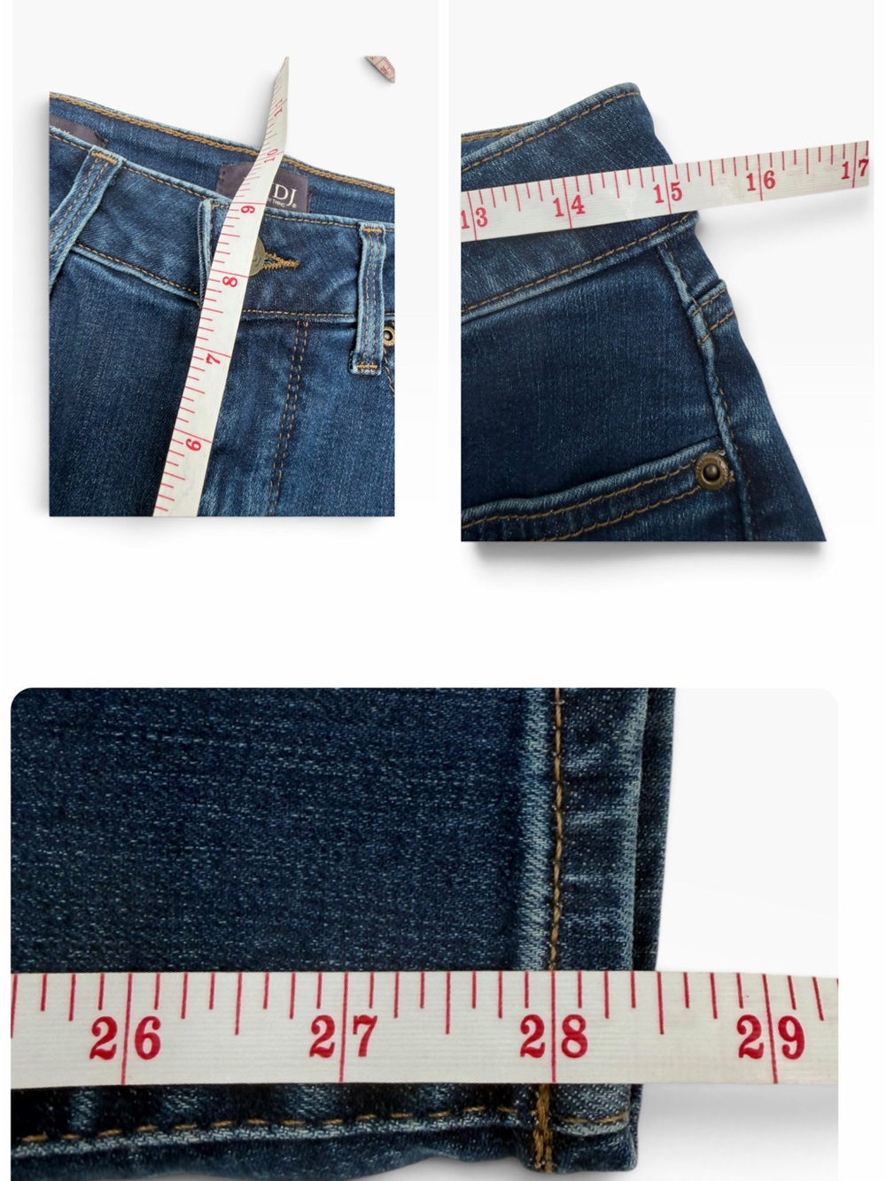 NYDJ Jeans Bundle 3 Pair Size 4 | Ami Skinny, Marilyn Straight & Bootcut - Picture 8 of 16